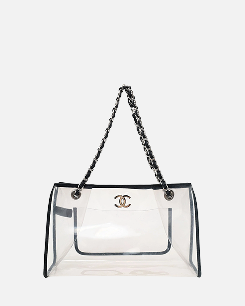 Chanel Sand by The Sea - Transparent PVC tote bag