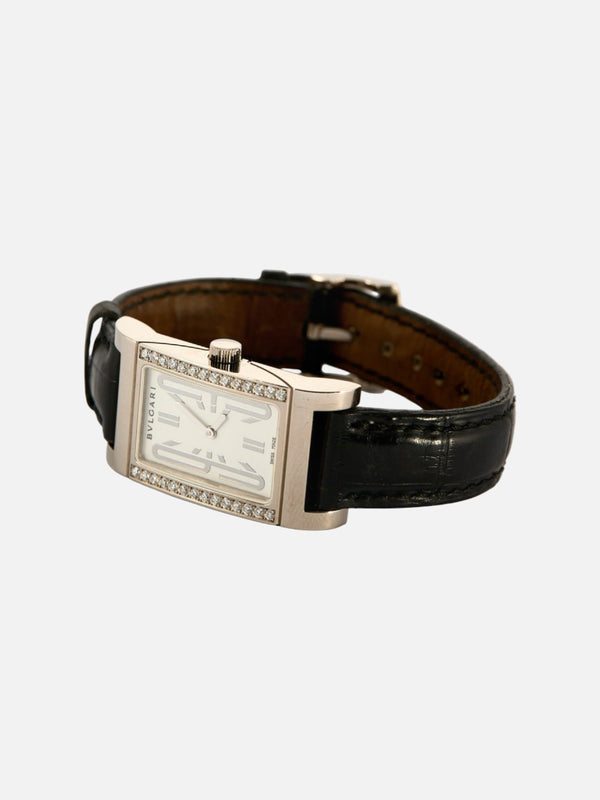 Montre Bulgari - Rettangolo - Or blanc & Diamants