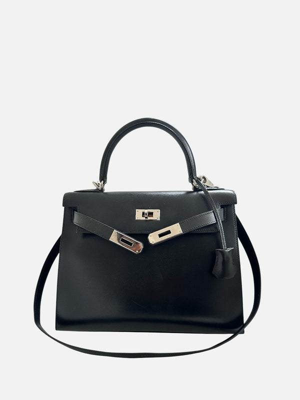 Sac Hermès - Kelly 28 en Cuir lisse Box