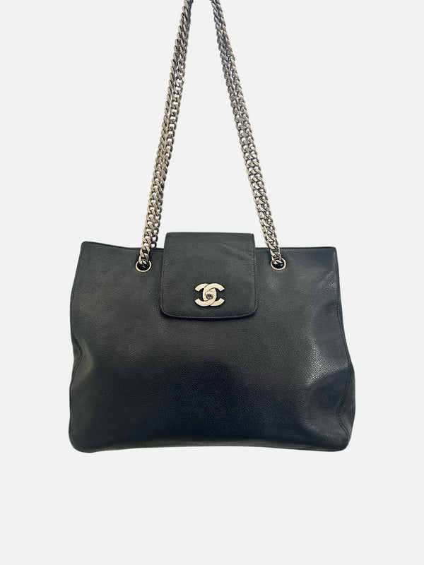 Sac Chanel - Modèle Grand Shopping Tote "GST" en cuir caviar