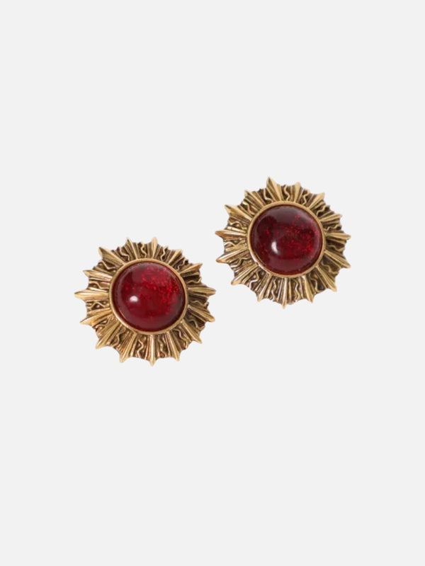 Boucles d'oreilles Chanel –  Soleil Gripoix (circa 1980s)